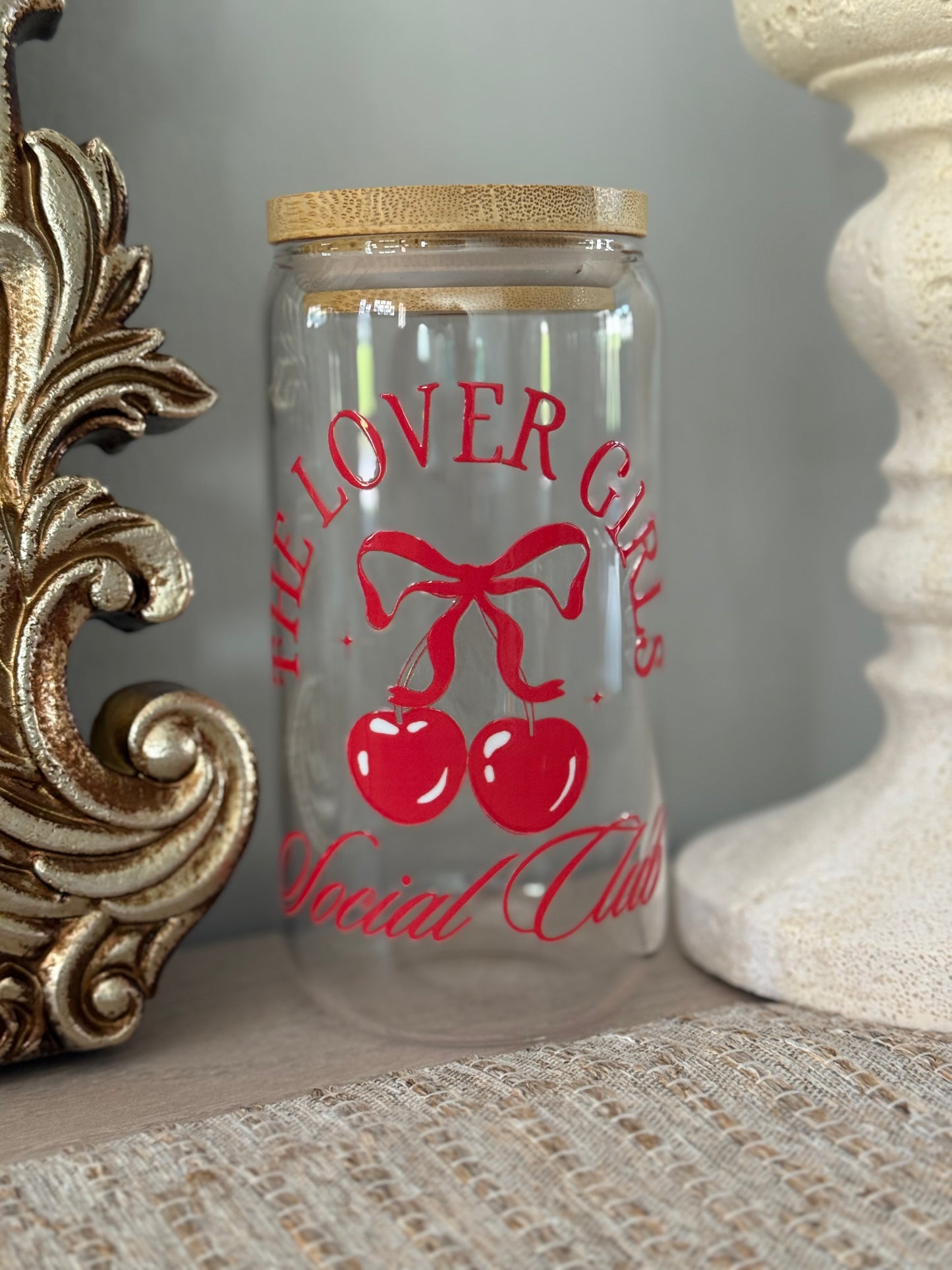 The Lover Girls Social Club 16oz Glass Cup