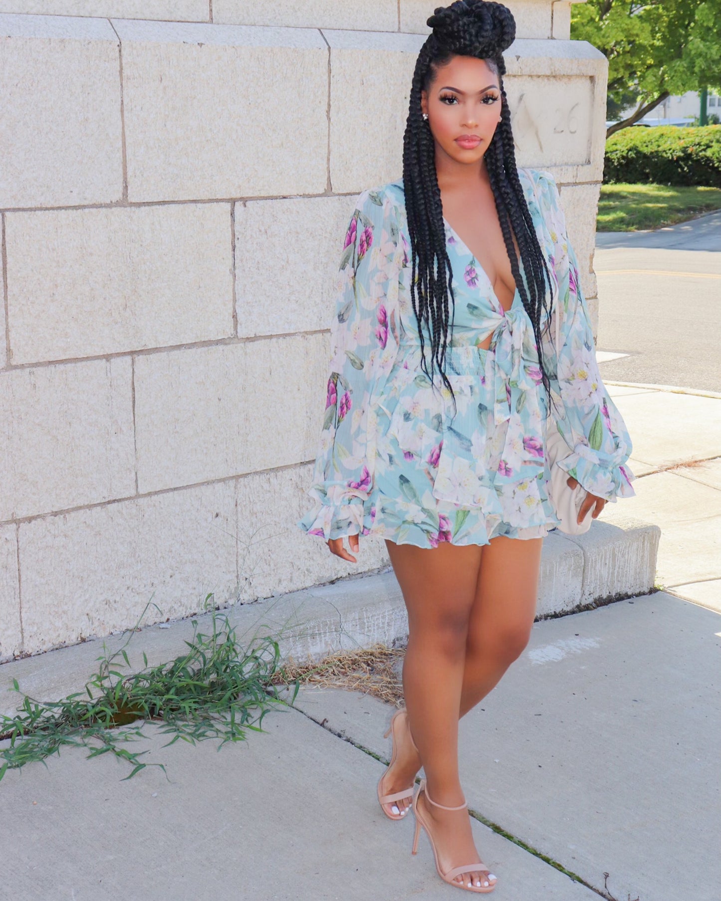 Blossom Breeze Chiffon Romper